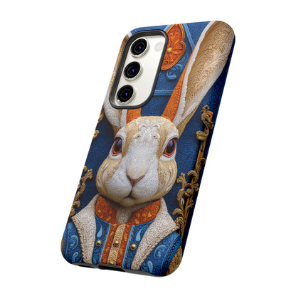 Le Lapin Gentilhomme : Portrait Brodé en Veston