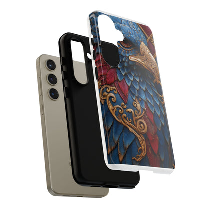 Leather Feather Eagle Sculpture Case — "Aigle Impérial"