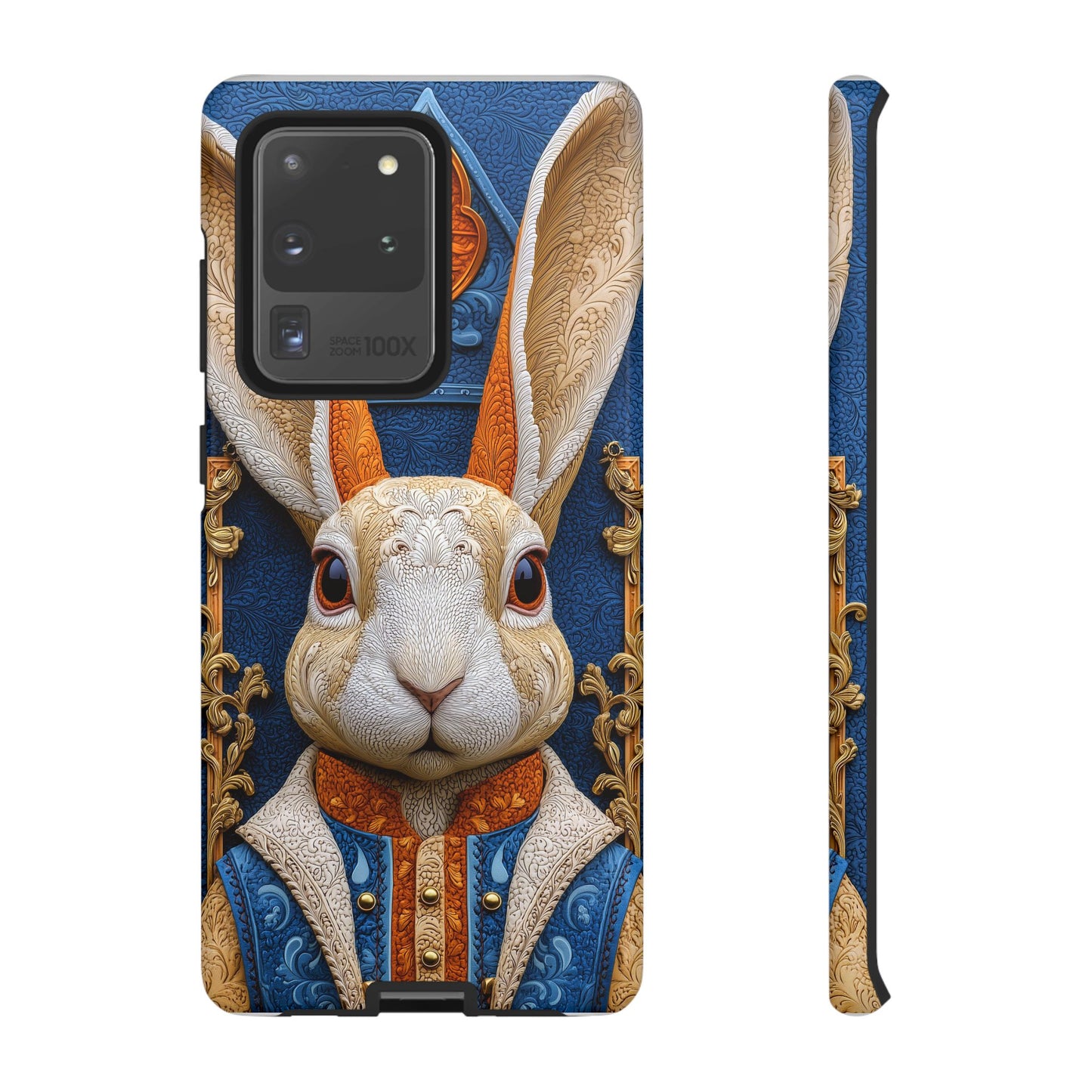 Le Lapin Gentilhomme : Portrait Brodé en Veston