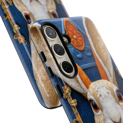 Le Lapin Gentilhomme : Portrait Brodé en Veston