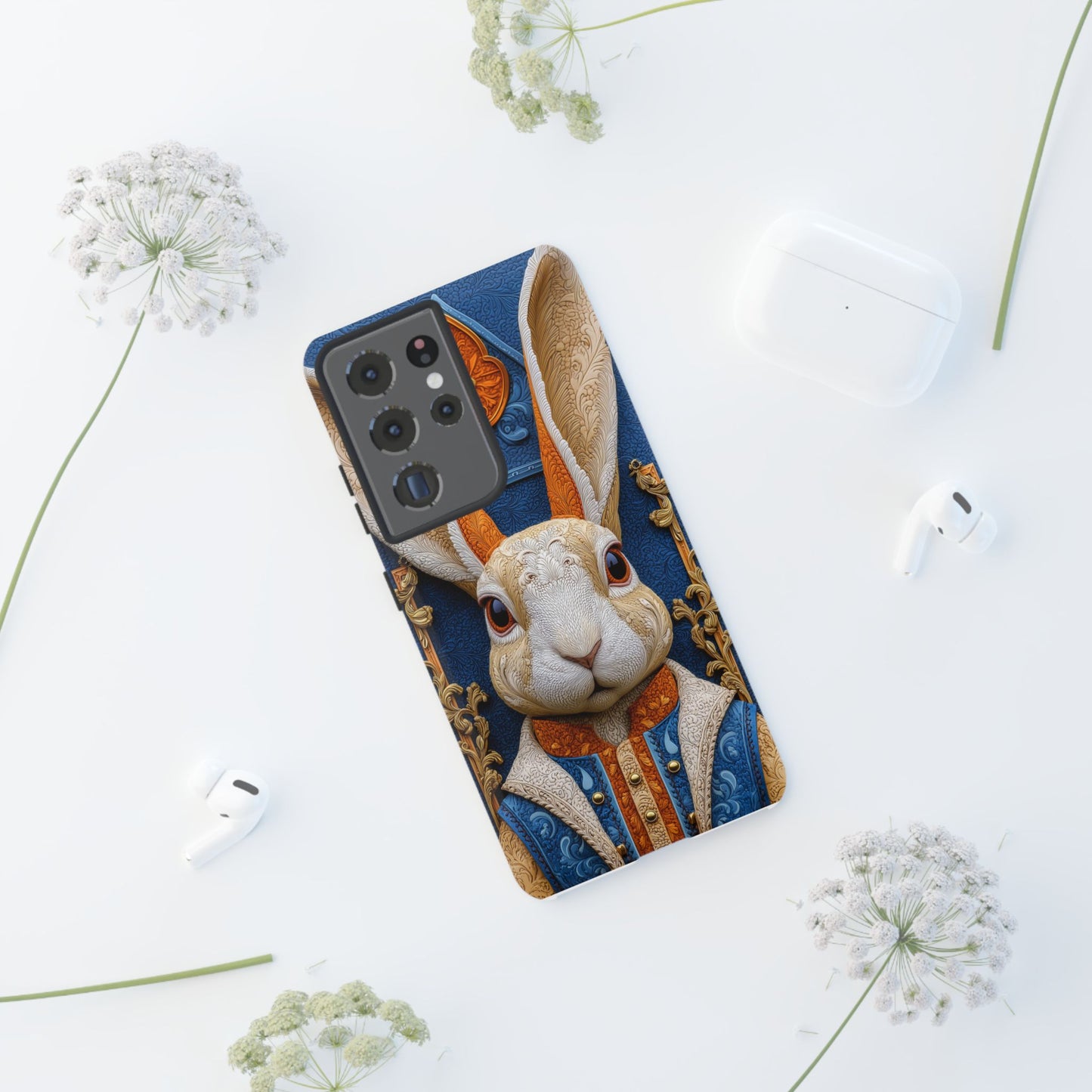 Le Lapin Gentilhomme : Portrait Brodé en Veston