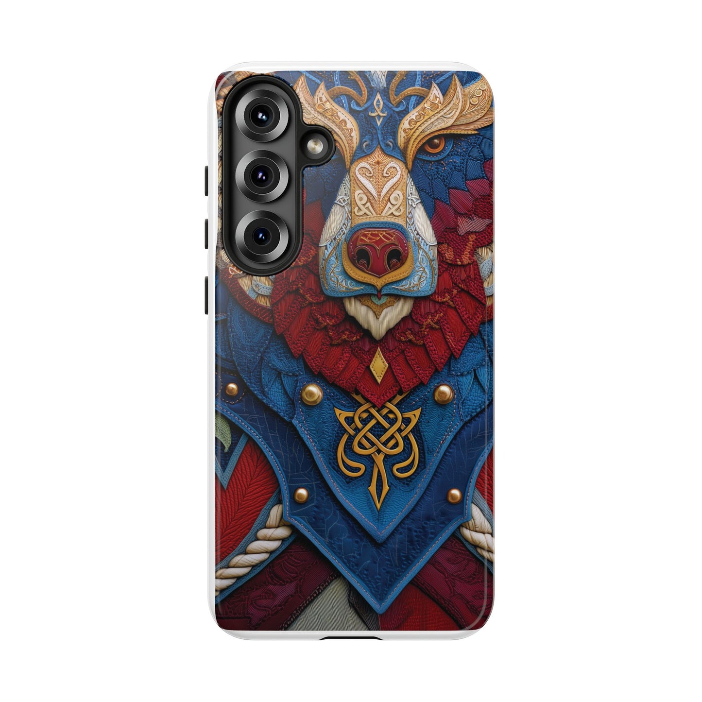 L'Ours Guerrier : Totem Celtique sur Cuir et Or