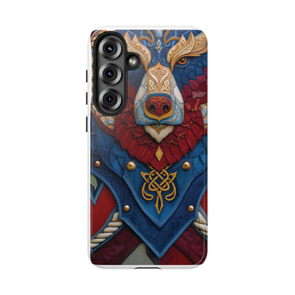 L'Ours Guerrier : Totem Celtique sur Cuir et Or