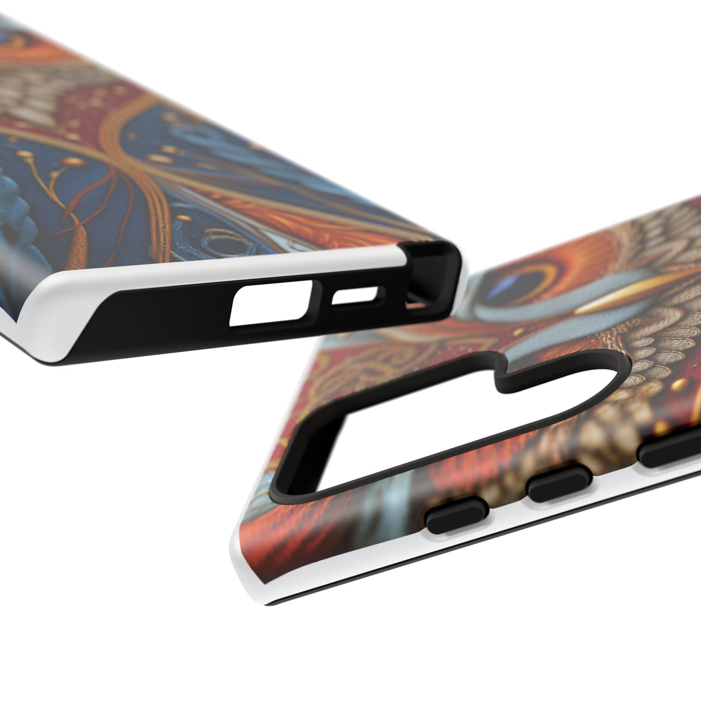 Hibou Royal : Art Textile Brodé et Cuir