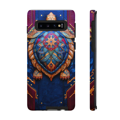 Tortue de Sagesse : Mandala Ornemental sur Cuir