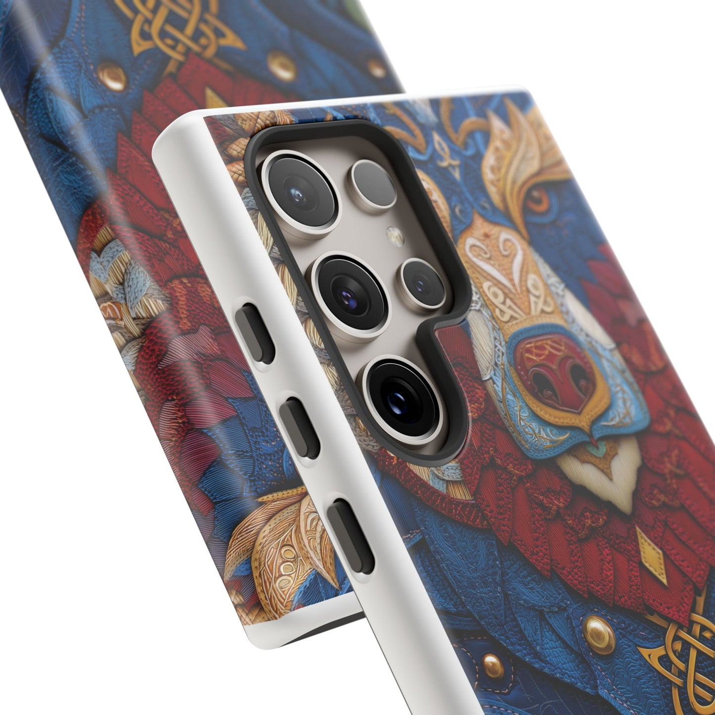 L'Ours Guerrier : Totem Celtique sur Cuir et Or