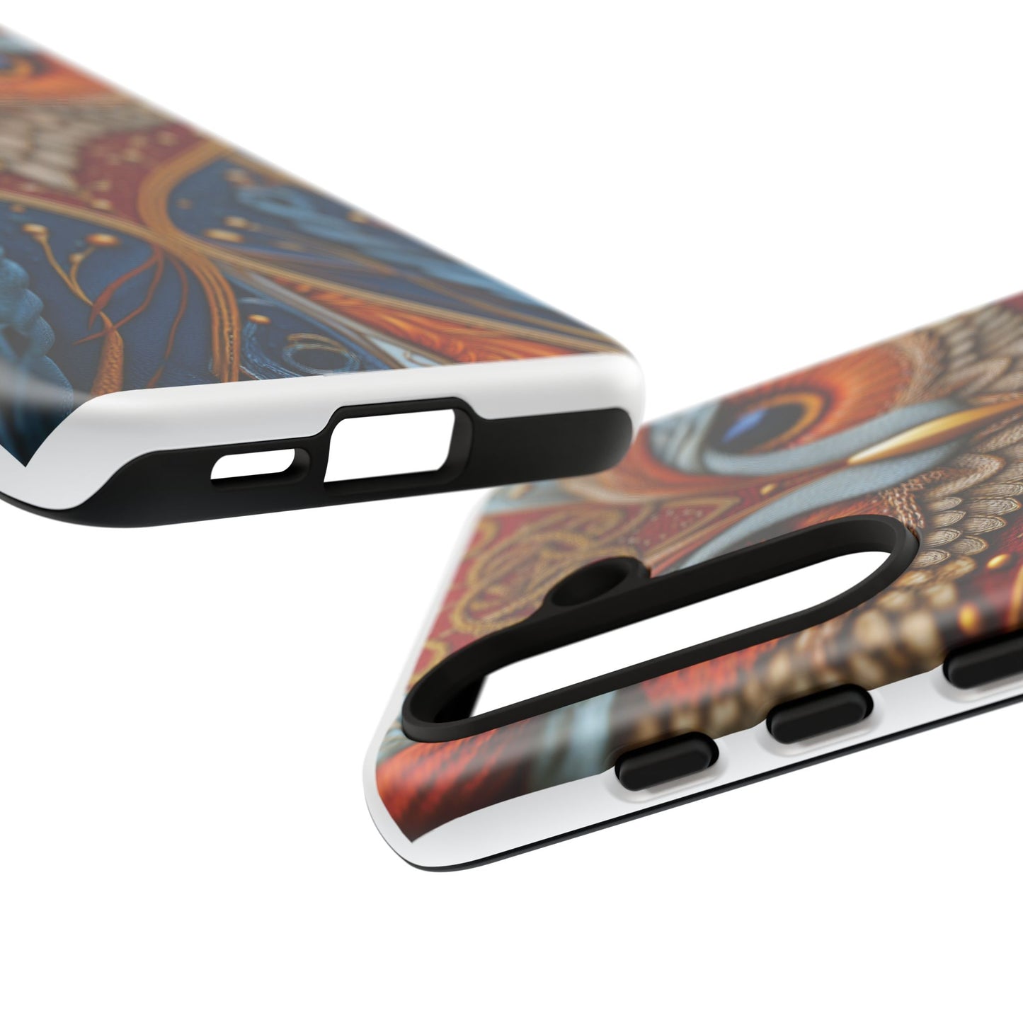 Hibou Royal : Art Textile Brodé et Cuir