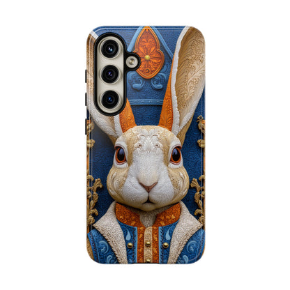 Le Lapin Gentilhomme : Portrait Brodé en Veston