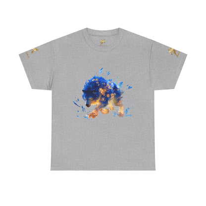 Loup Esprit du Froid et de la Flamme : Art Fantastique Cristallin