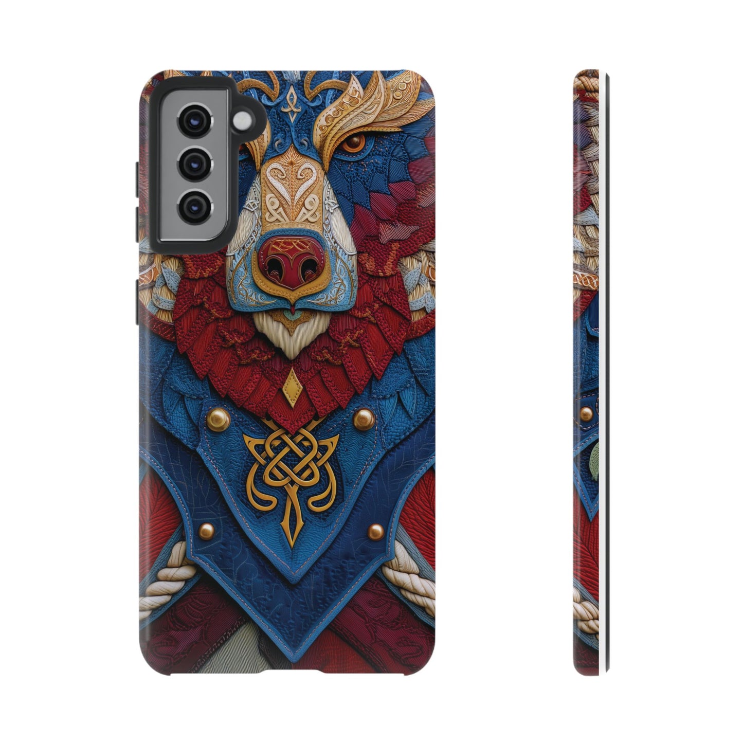 L'Ours Guerrier : Totem Celtique sur Cuir et Or