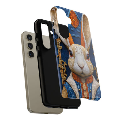 Le Lapin Gentilhomme : Portrait Brodé en Veston