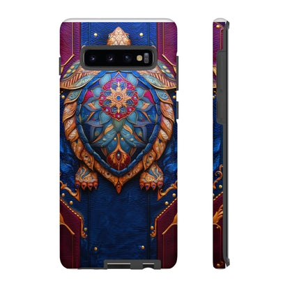 Tortue de Sagesse : Mandala Ornemental sur Cuir