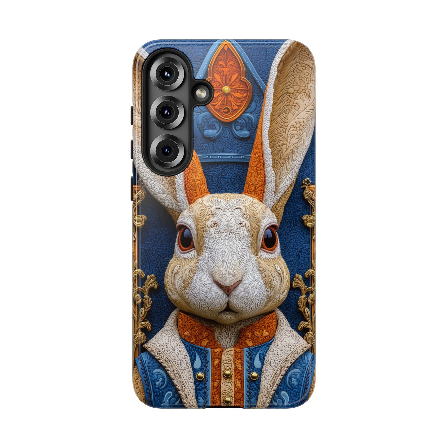 Le Lapin Gentilhomme : Portrait Brodé en Veston