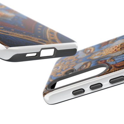 Loup des Glaces : Ornements Baroques et Fourrure Bleue