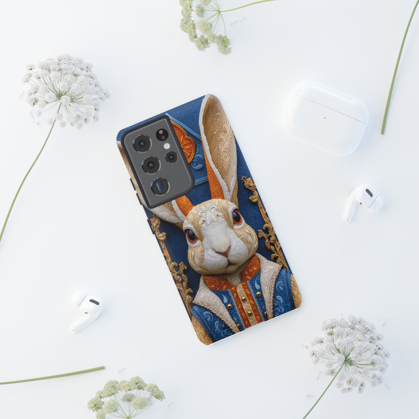 Le Lapin Gentilhomme : Portrait Brodé en Veston