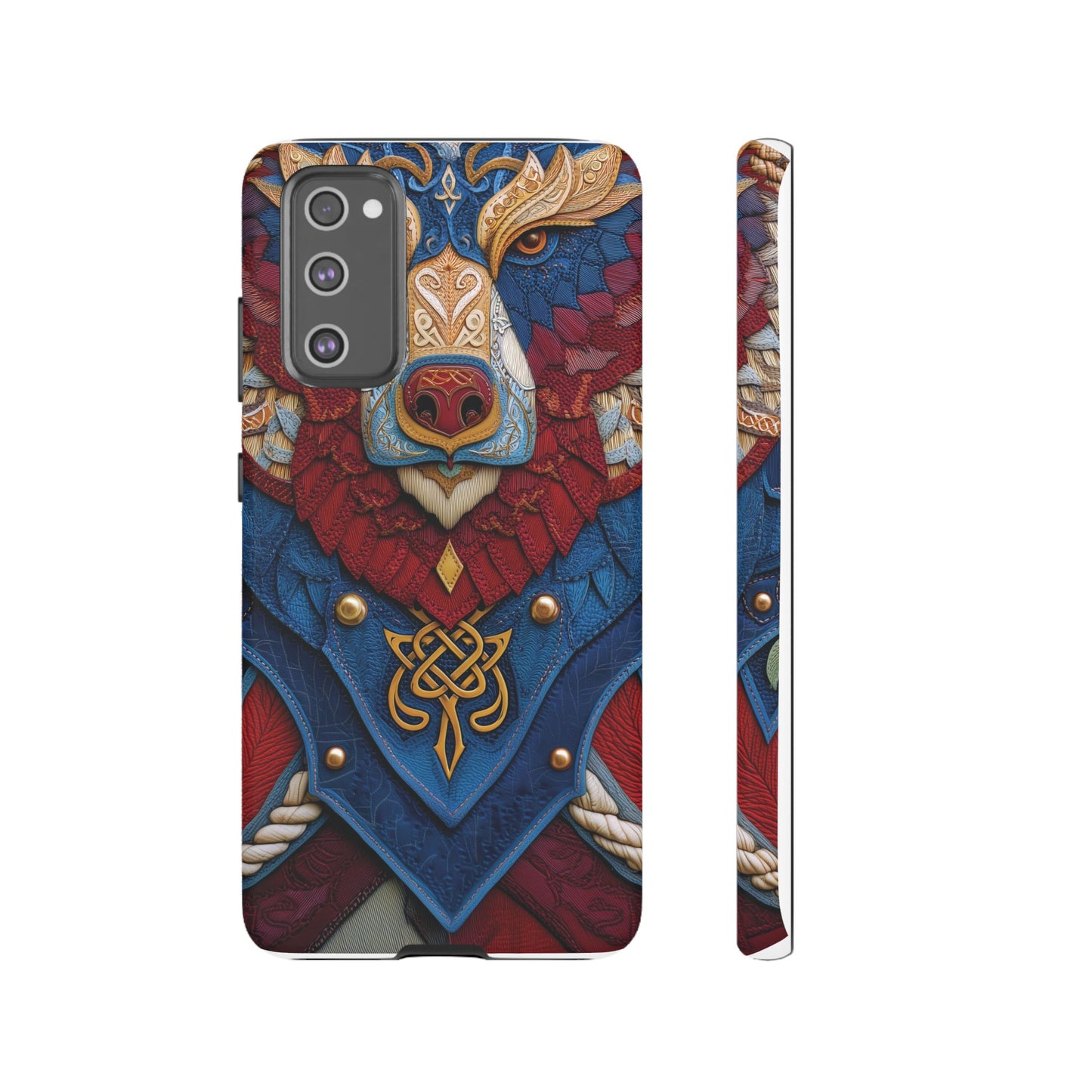 L'Ours Guerrier : Totem Celtique sur Cuir et Or