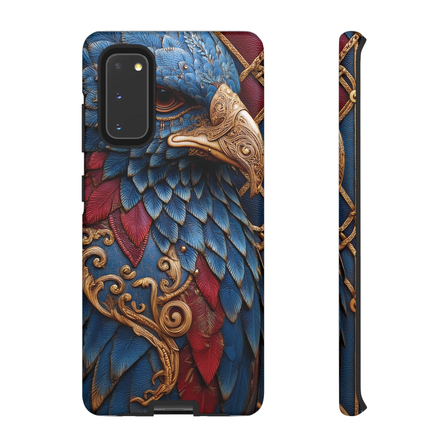 Leather Feather Eagle Sculpture Case — "Aigle Impérial"