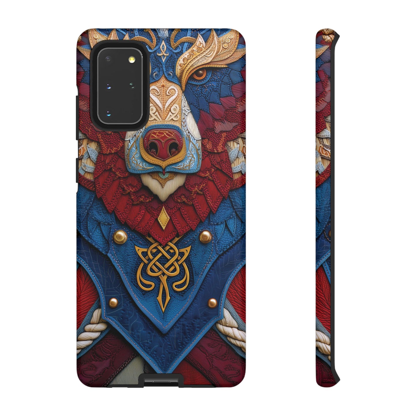 L'Ours Guerrier : Totem Celtique sur Cuir et Or