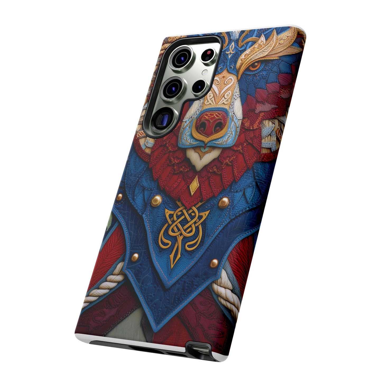 L'Ours Guerrier : Totem Celtique sur Cuir et Or