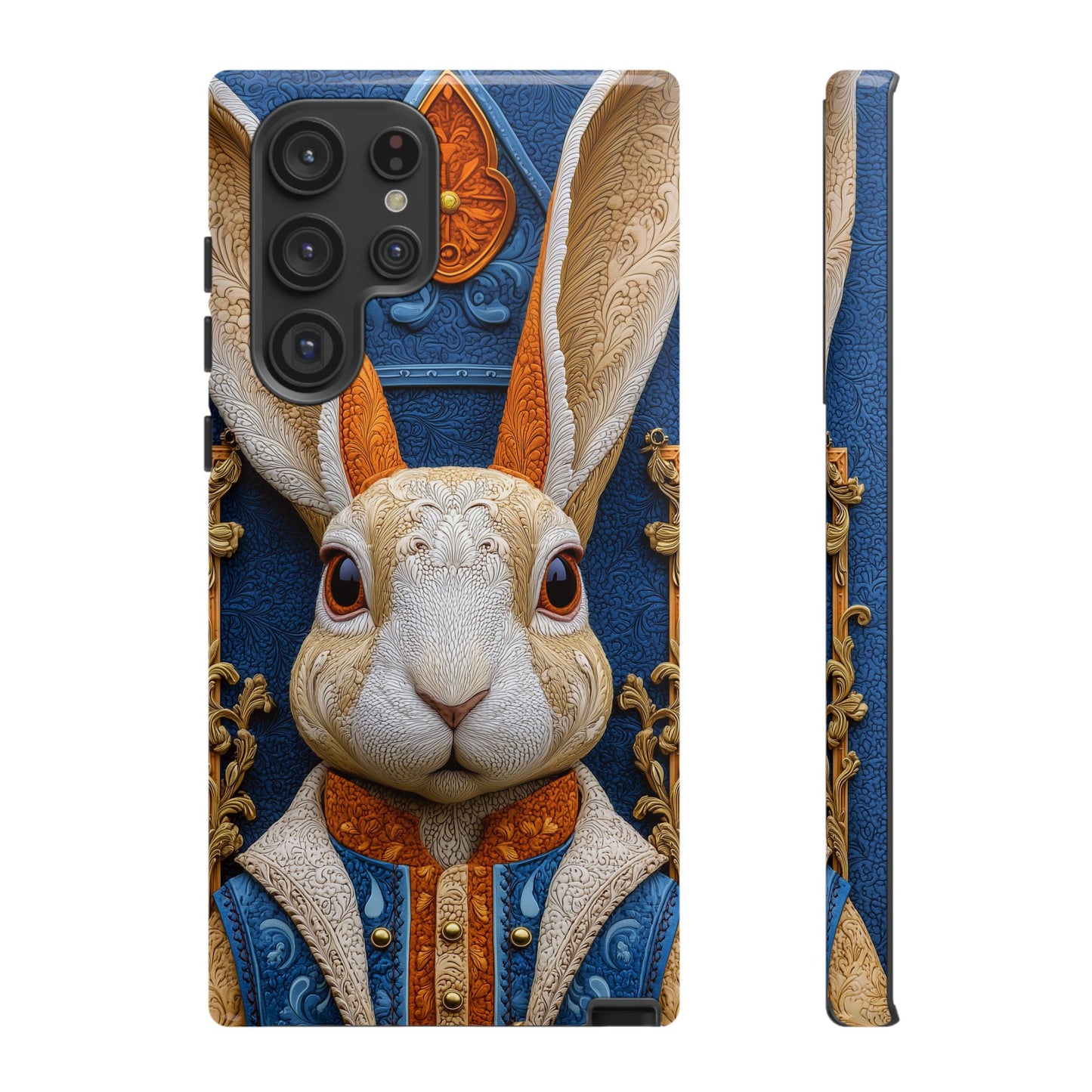 Le Lapin Gentilhomme : Portrait Brodé en Veston