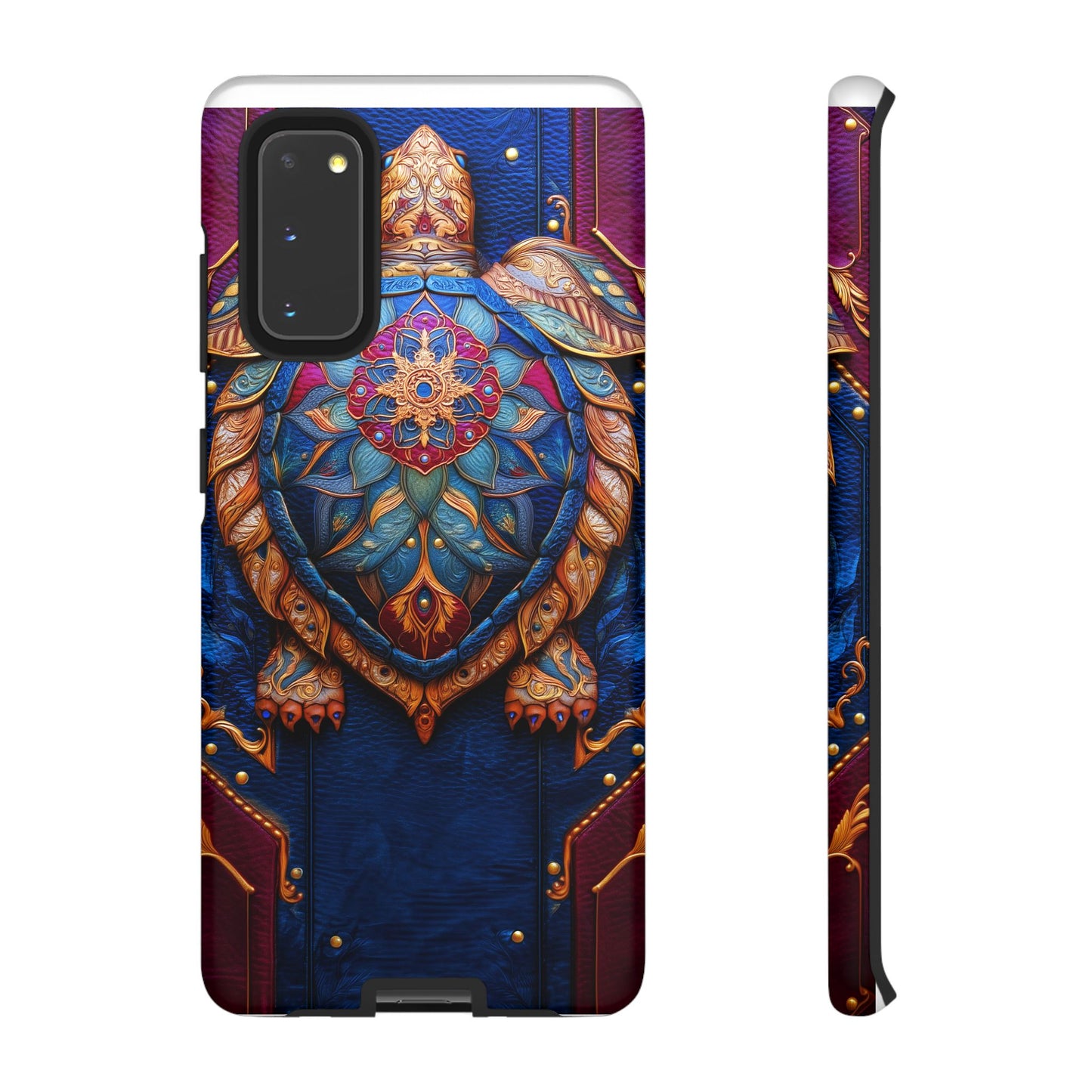 Tortue de Sagesse : Mandala Ornemental sur Cuir
