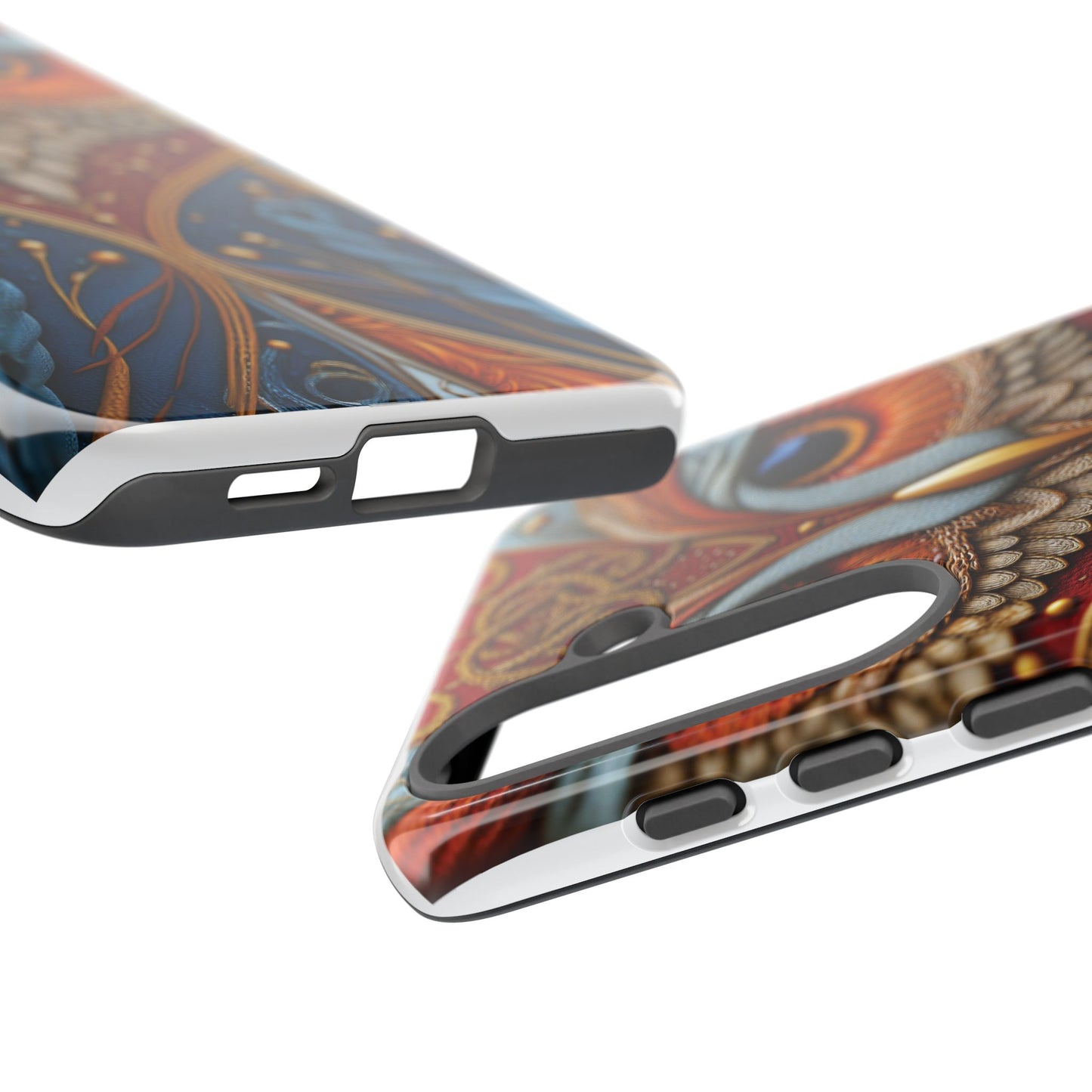 Hibou Royal : Art Textile Brodé et Cuir