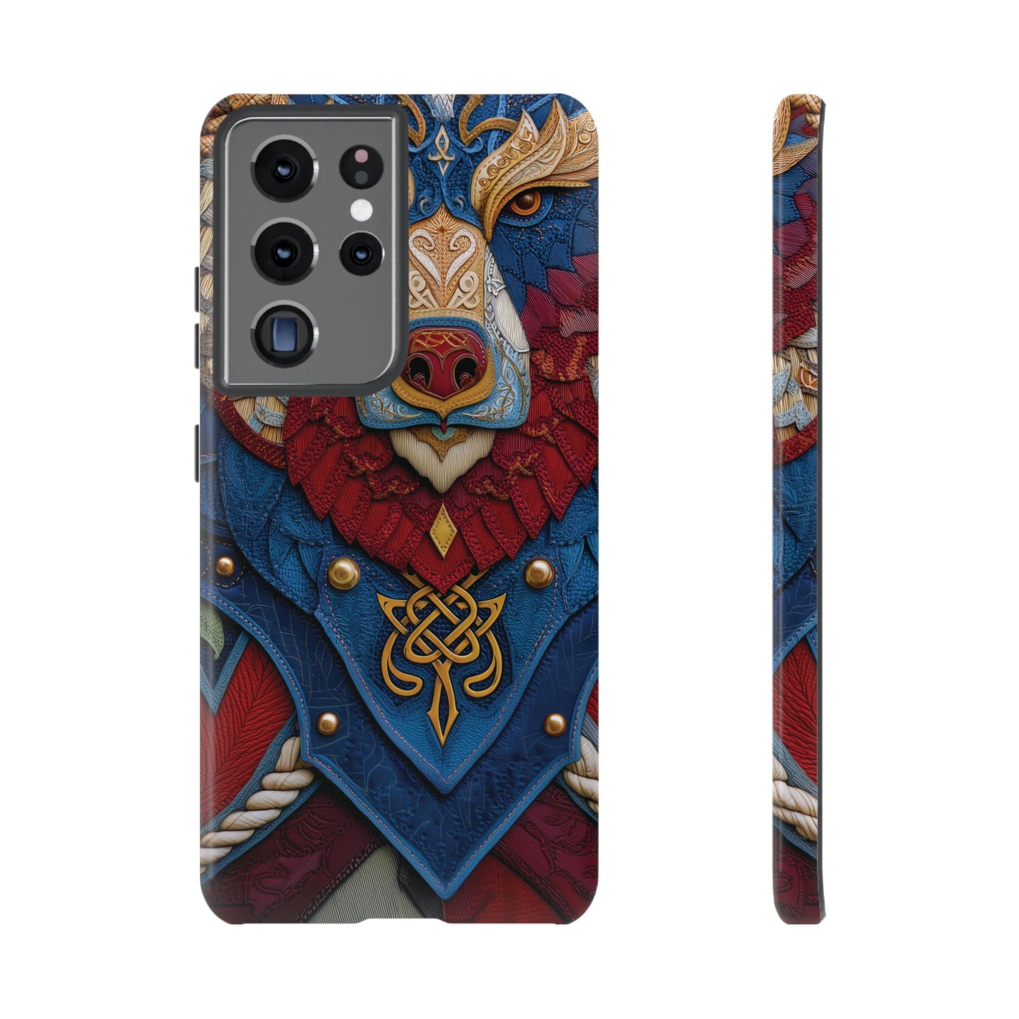 L'Ours Guerrier : Totem Celtique sur Cuir et Or