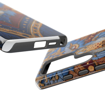 Loup des Glaces : Ornements Baroques et Fourrure Bleue