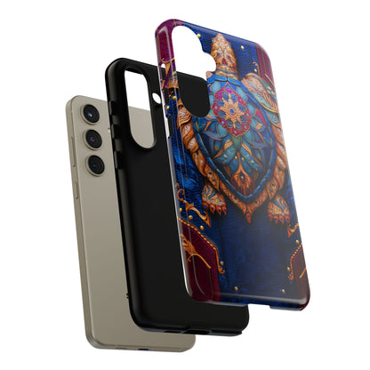 Tortue de Sagesse : Mandala Ornemental sur Cuir