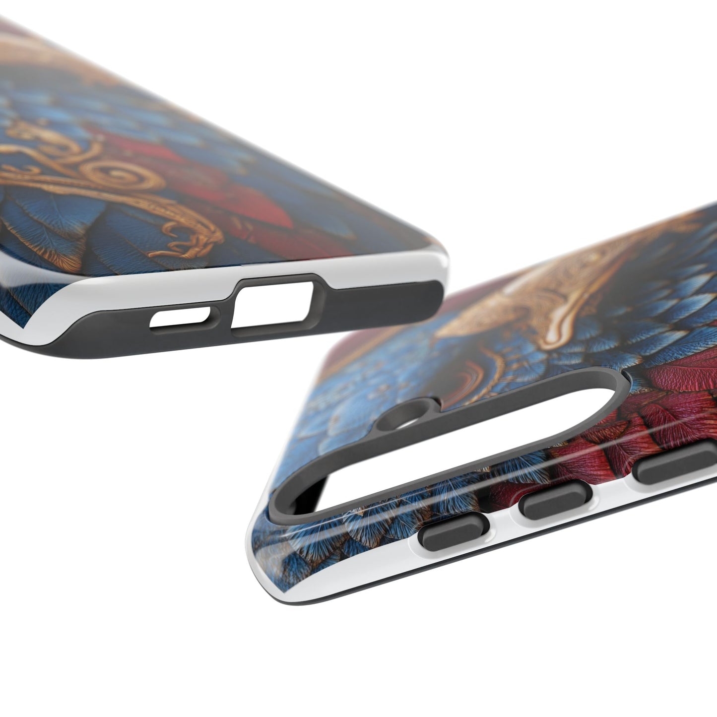 Leather Feather Eagle Sculpture Case — "Aigle Impérial"