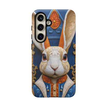 Le Lapin Gentilhomme : Portrait Brodé en Veston