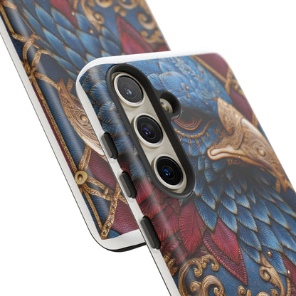 Leather Feather Eagle Sculpture Case — "Aigle Impérial"