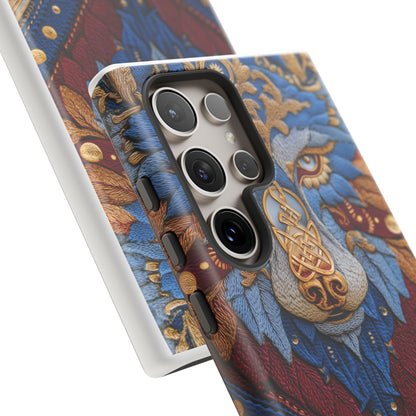 Loup des Glaces : Ornements Baroques et Fourrure Bleue