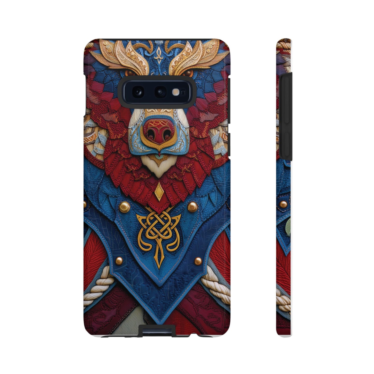 L'Ours Guerrier : Totem Celtique sur Cuir et Or