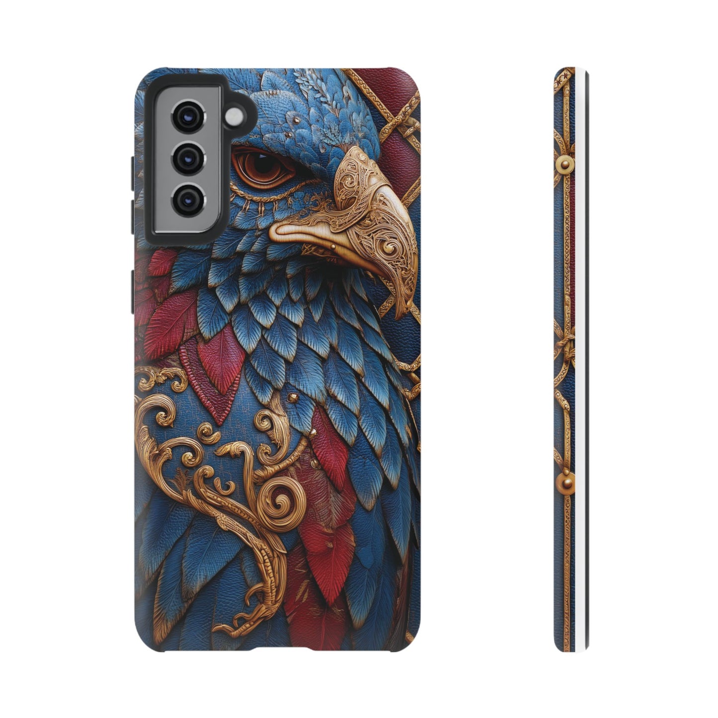 Leather Feather Eagle Sculpture Case — "Aigle Impérial"