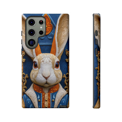 Le Lapin Gentilhomme : Portrait Brodé en Veston