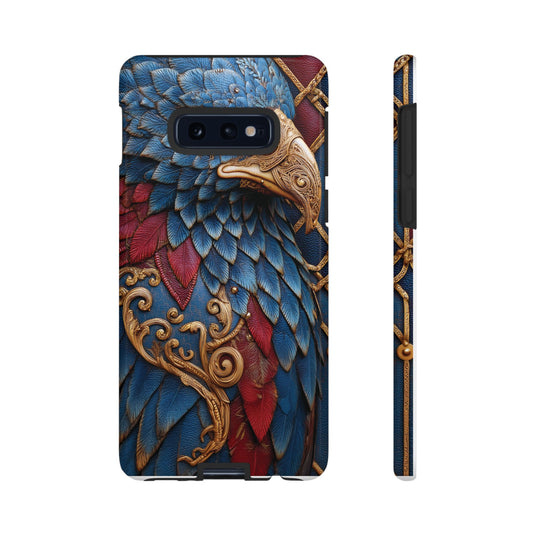 Leather Feather Eagle Sculpture Case — "Aigle Impérial"