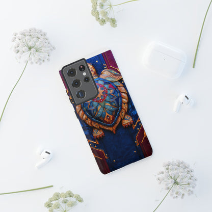 Tortue de Sagesse : Mandala Ornemental sur Cuir