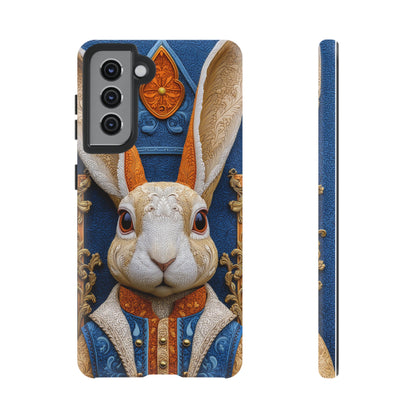 Le Lapin Gentilhomme : Portrait Brodé en Veston