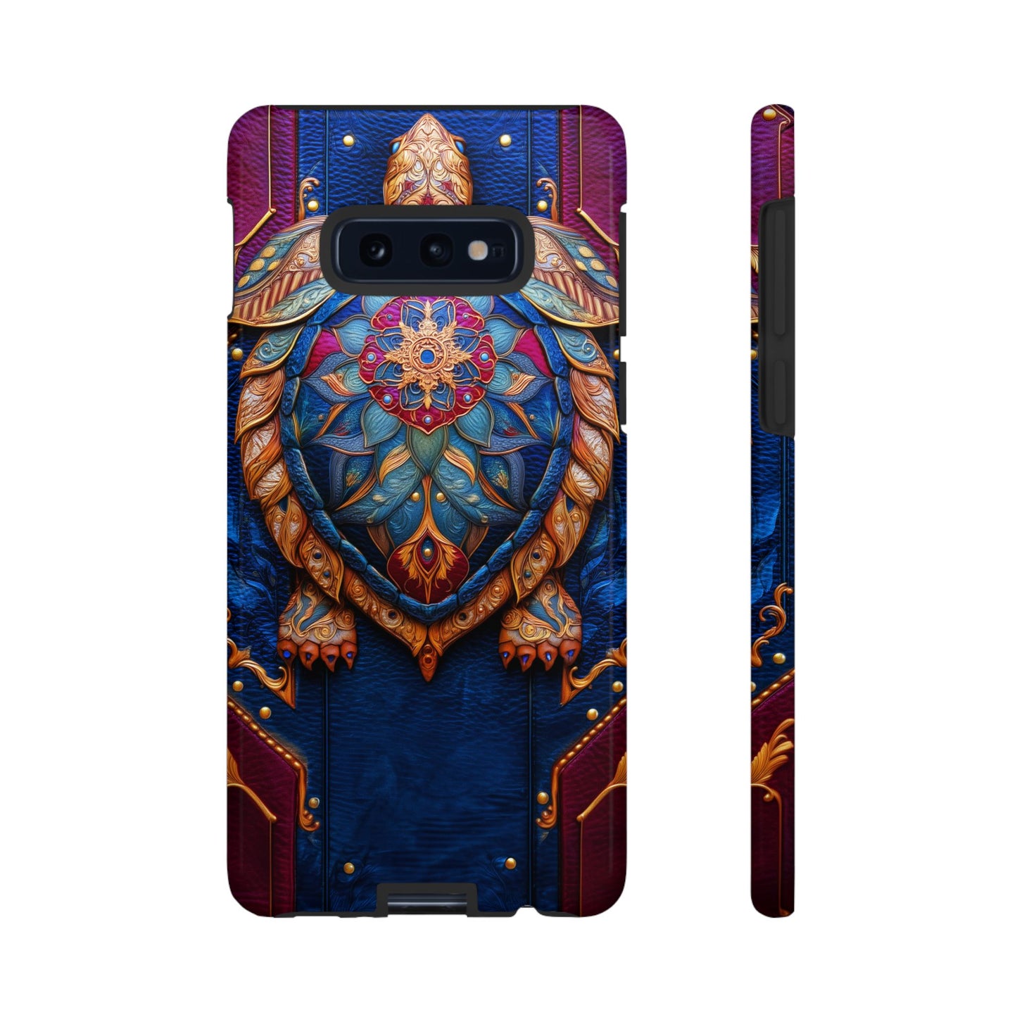 Tortue de Sagesse : Mandala Ornemental sur Cuir