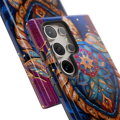 Tortue de Sagesse : Mandala Ornemental sur Cuir