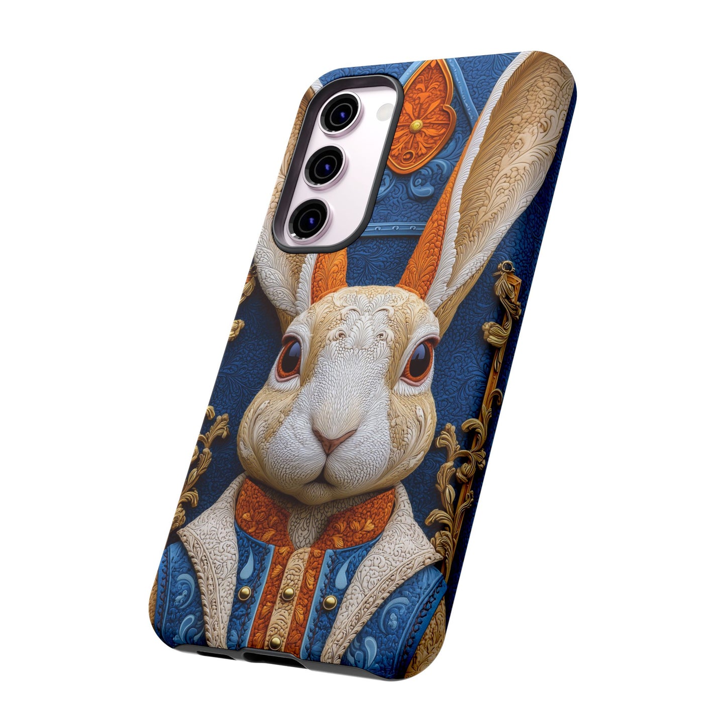 Le Lapin Gentilhomme : Portrait Brodé en Veston