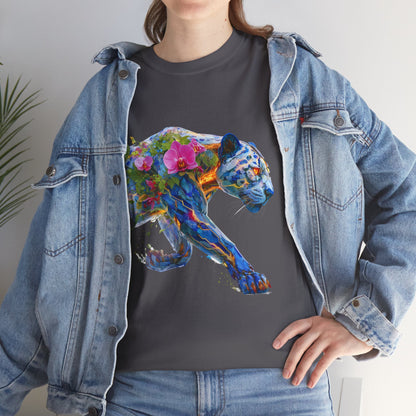 Jaguar Mécano-Botanique : Art Conceptuel de la Nature Futuriste T-shirt essentiel