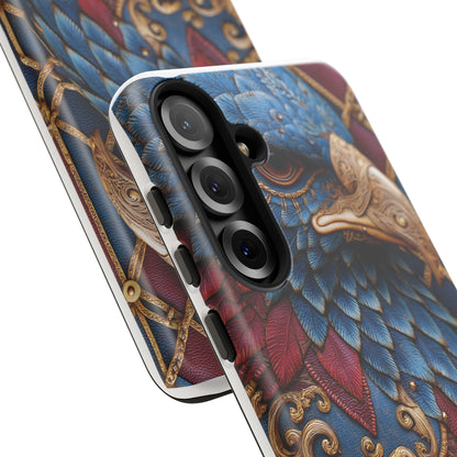 Leather Feather Eagle Sculpture Case — "Aigle Impérial"