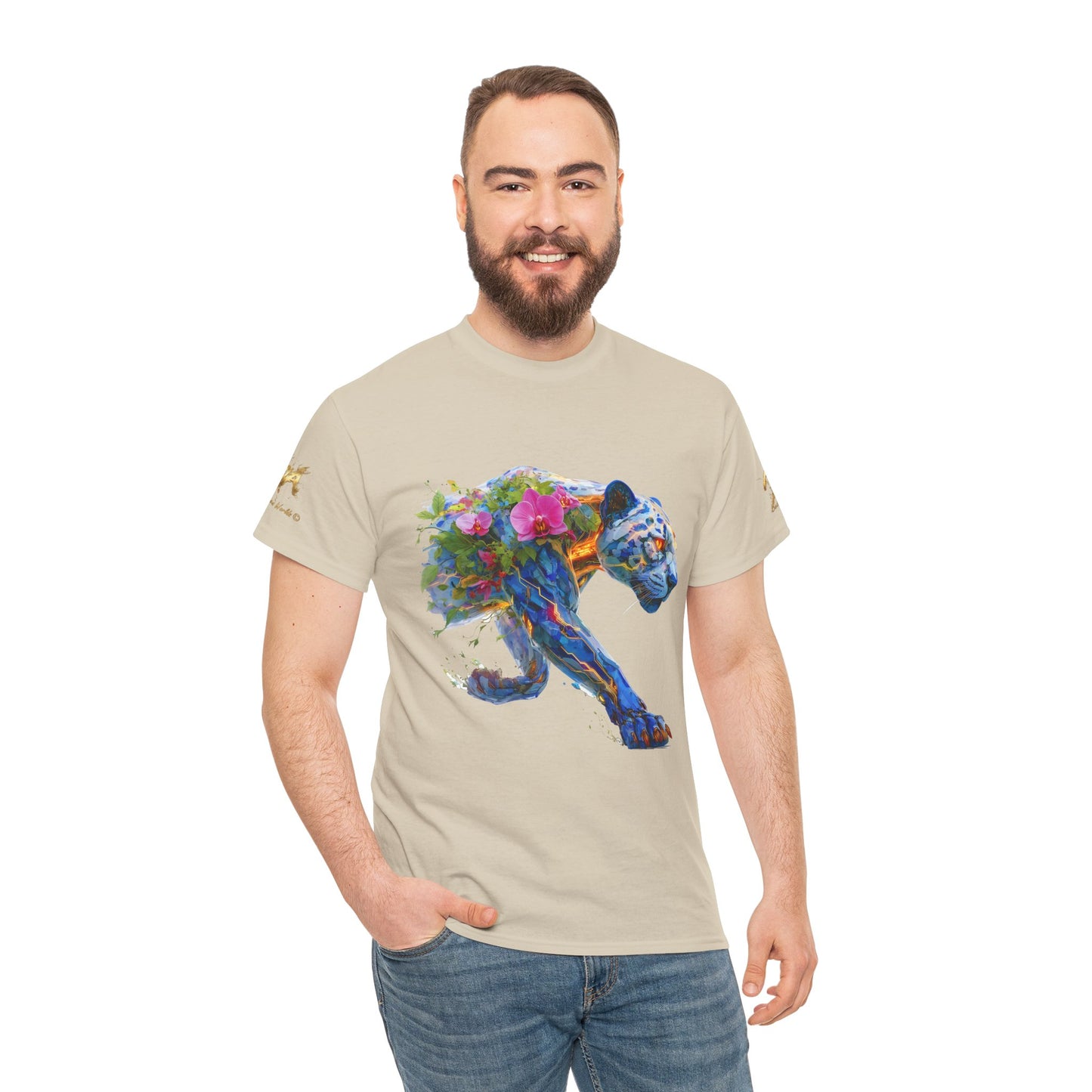 Jaguar Mécano-Botanique : Art Conceptuel de la Nature Futuriste T-shirt essentiel