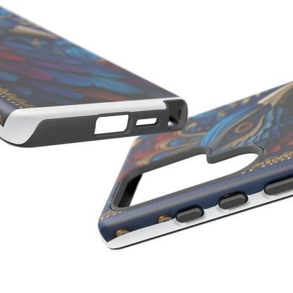 Paon Royal : Broderie de Luxe et Plumes Précieuses