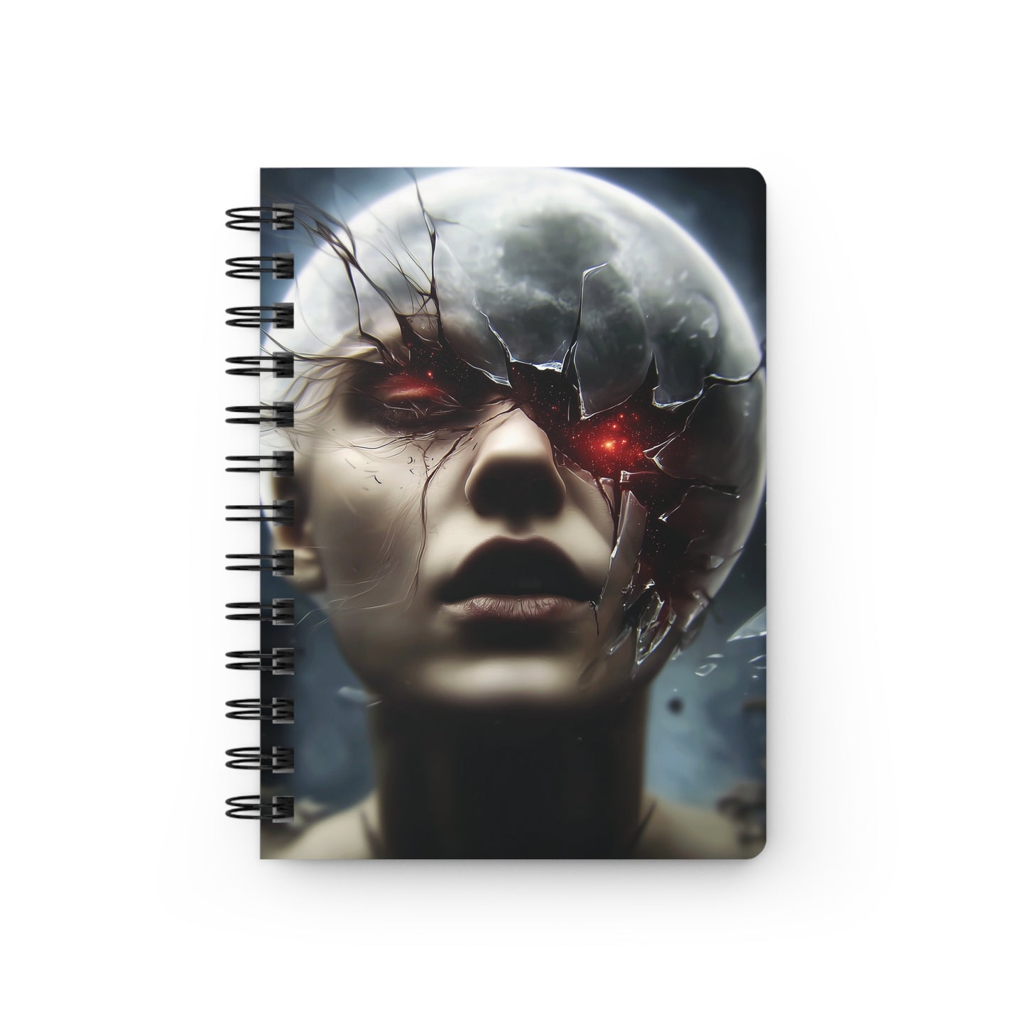 Fracture Cosmique - La Lune Révèle les Yeux d'Étoiles Rouges