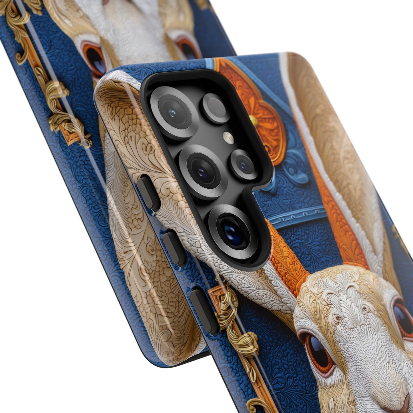 Le Lapin Gentilhomme : Portrait Brodé en Veston