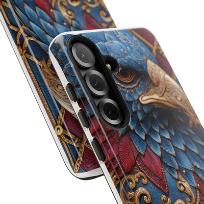 Leather Feather Eagle Sculpture Case — "Aigle Impérial"