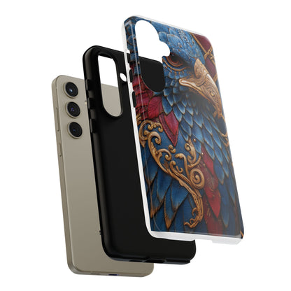 Leather Feather Eagle Sculpture Case — "Aigle Impérial"